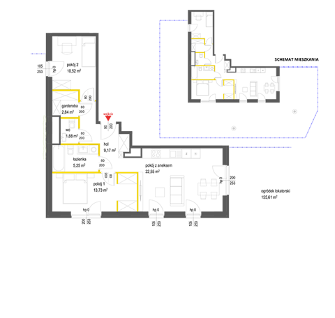Plan 3 pok. 66m²