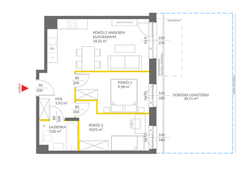 Plan 3 pok. 48m²