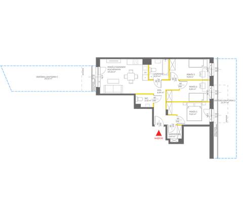 Plan 4 pok. 65m²
