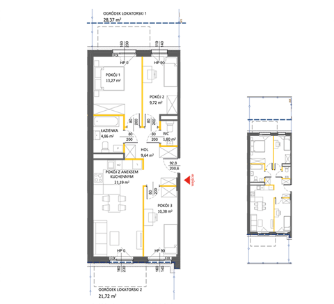 Plan 4 pok. 71m²