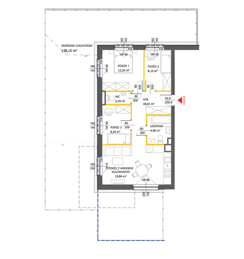 Plan 4 pok. 66m²