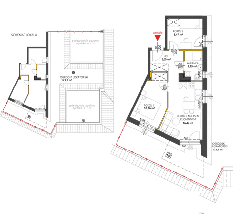 Plan 3 pok. 46m²