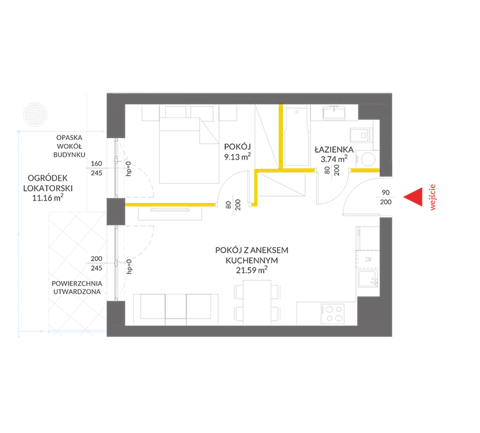 Plan 2 pok. 35m²