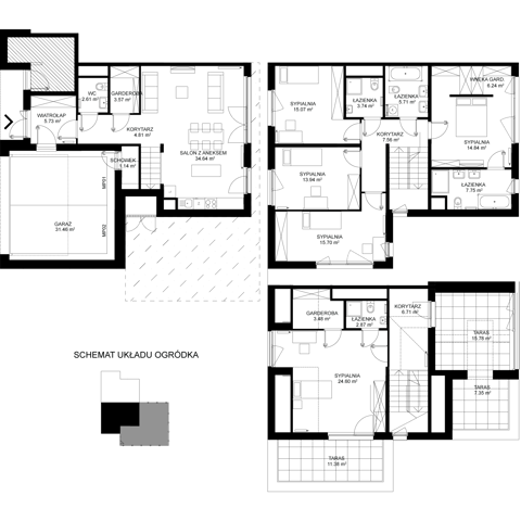 Plan 6 pok. 212m²