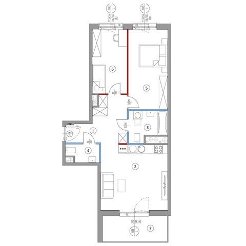 Plan 3 pok. 66m²