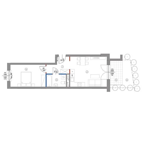 Plan 2 pok. 45m²