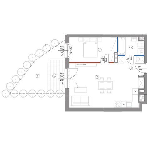Plan 2 pok. 49m²