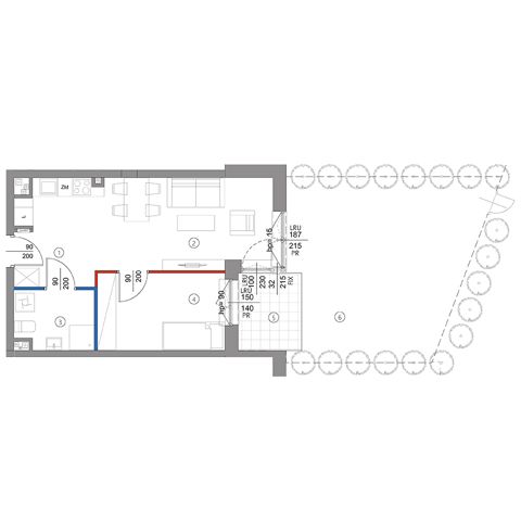 Plan 2 pok. 40m²