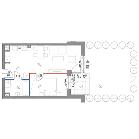 Plan 2 pok. 40m²
