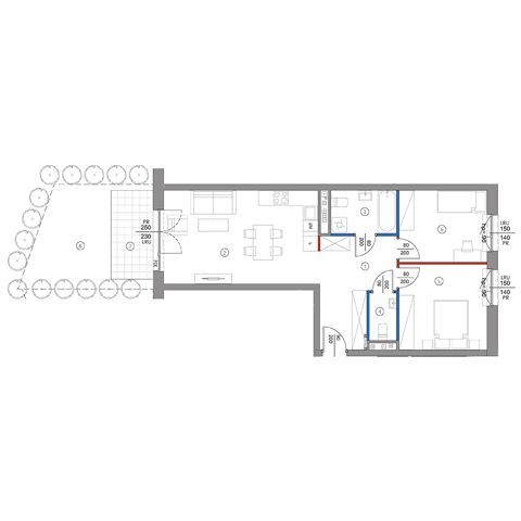 Plan 3 pok. 64m²