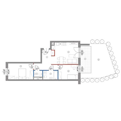 Plan 3 pok. 60m²