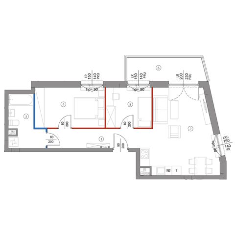 Plan 3 pok. 58m²