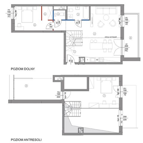 Plan 2 pok. 62m²
