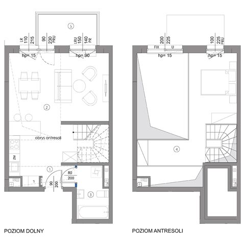 Plan 3 pok. 42m²