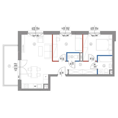 Plan 3 pok. 59m²