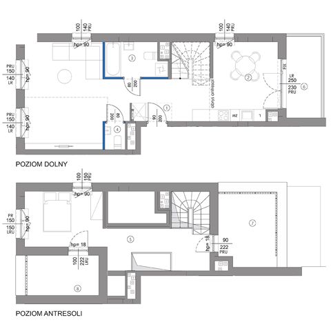 Plan 2 pok. 54m²