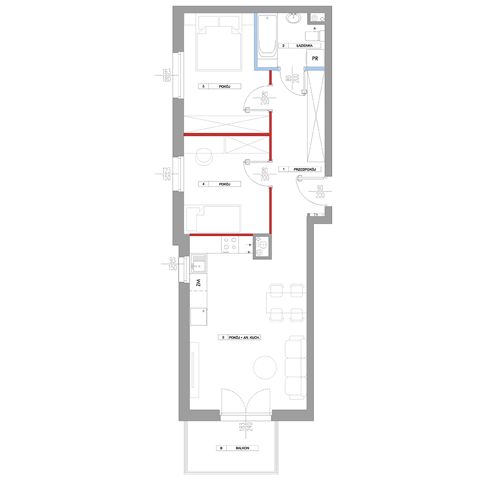 Plan 3 pok. 59m²