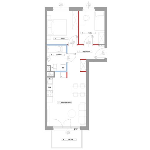 Plan 3 pok. 52m²