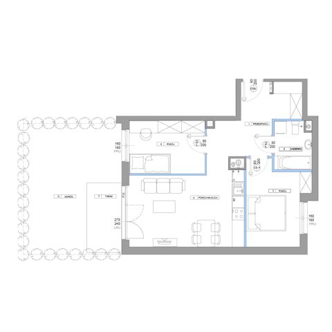 Plan 3 pok. 59m²