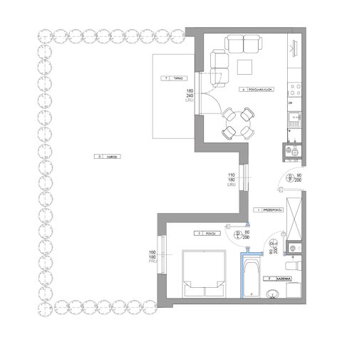 Plan 2 pok. 42m²