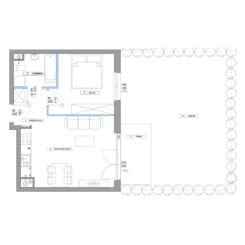 Plan 2 pok. 41m²