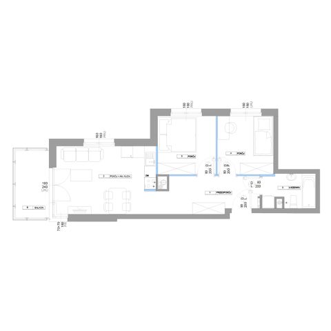 Plan 3 pok. 49m²