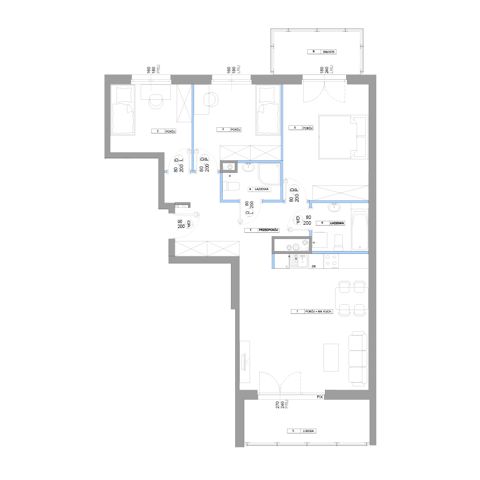 Plan 4 pok. 86m²