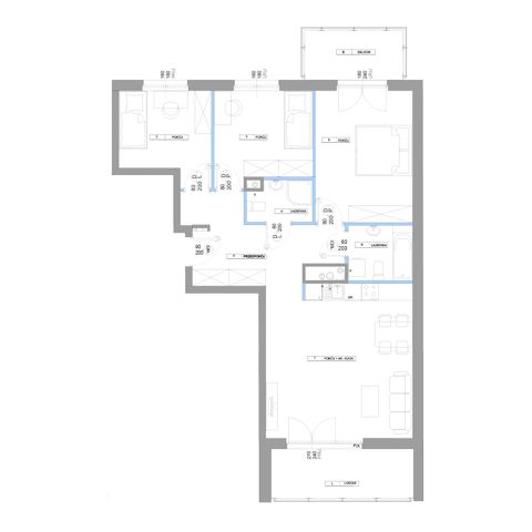 Plan 4 pok. 86m²