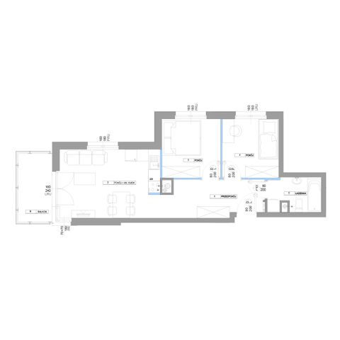 Plan 3 pok. 49m²