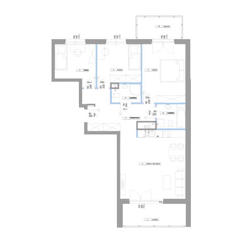 Plan 4 pok. 86m²