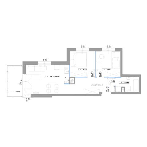 Plan 3 pok. 49m²