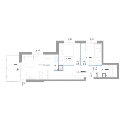 Plan 3 pok. 49m²