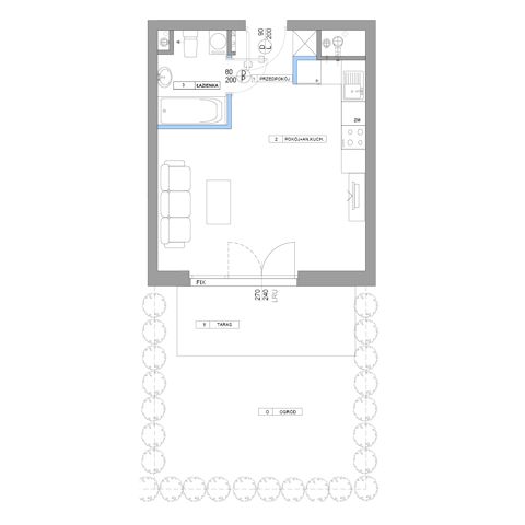 Plan 1 pok. 29m²