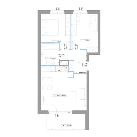 Plan 3 pok. 60m²