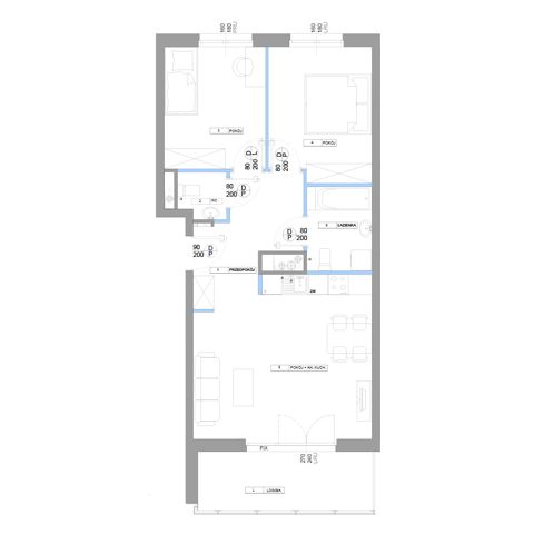 Plan 3 pok. 63m²