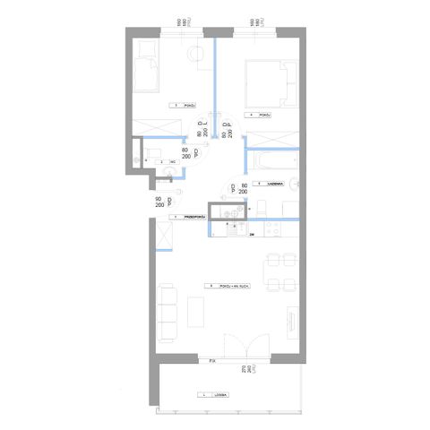 Plan 3 pok. 63m²