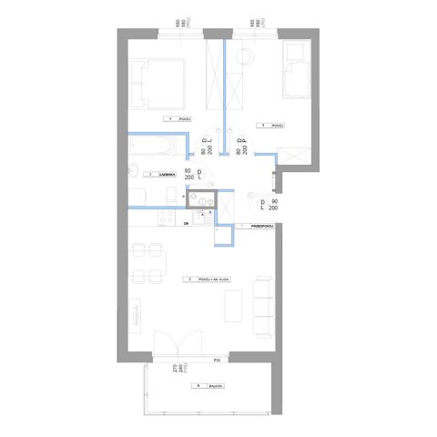 Plan 3 pok. 60m²