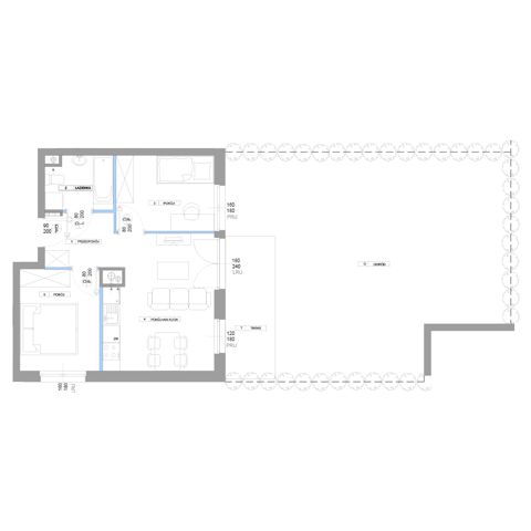 Plan 3 pok. 45m²