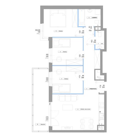 Plan 4 pok. 74m²