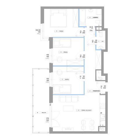Plan 4 pok. 74m²