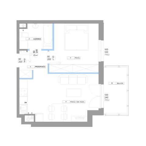 Plan 2 pok. 41m²