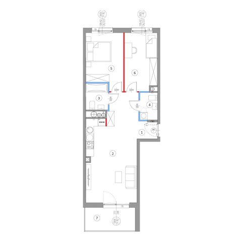 Plan 3 pok. 64m²