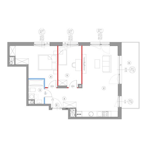 Plan 3 pok. 65m²