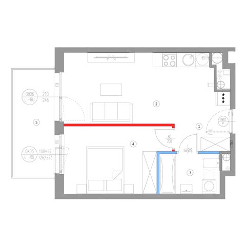 Plan 2 pok. 39m²