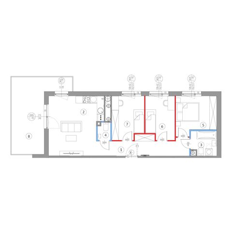 Plan 4 pok. 68m²