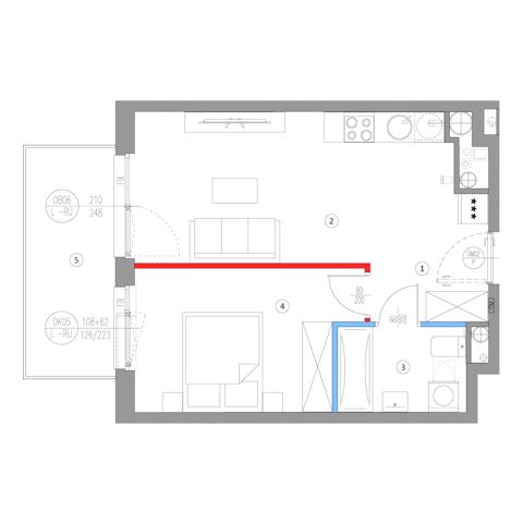 Plan 2 pok. 39m²