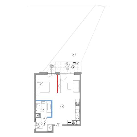 Plan 2 pok. 45m²