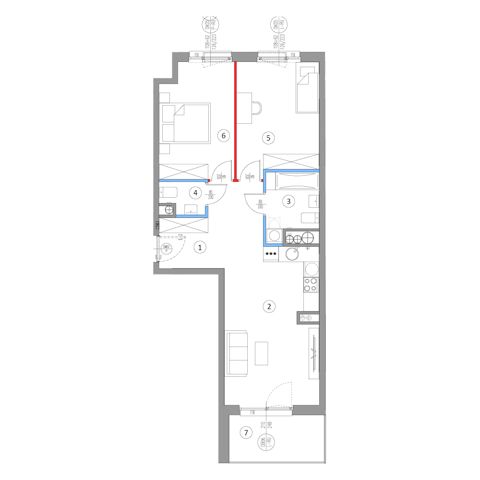 Plan 3 pok. 66m²