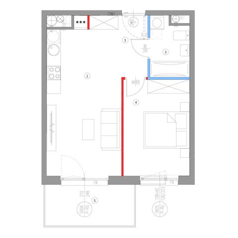 Plan 2 pok. 41m²