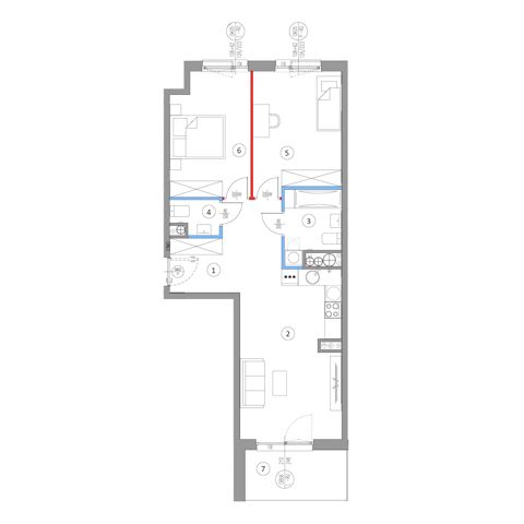 Plan 3 pok. 66m²